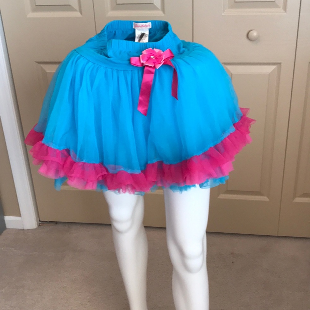 Girls toile party skirt